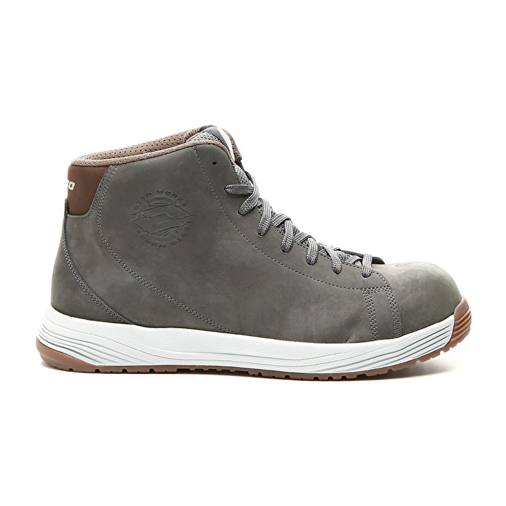 Lotto Skate Mid S3 Src Zapatos De Seguridad Hombre - Gris - Colombia AKSCEVJ-24